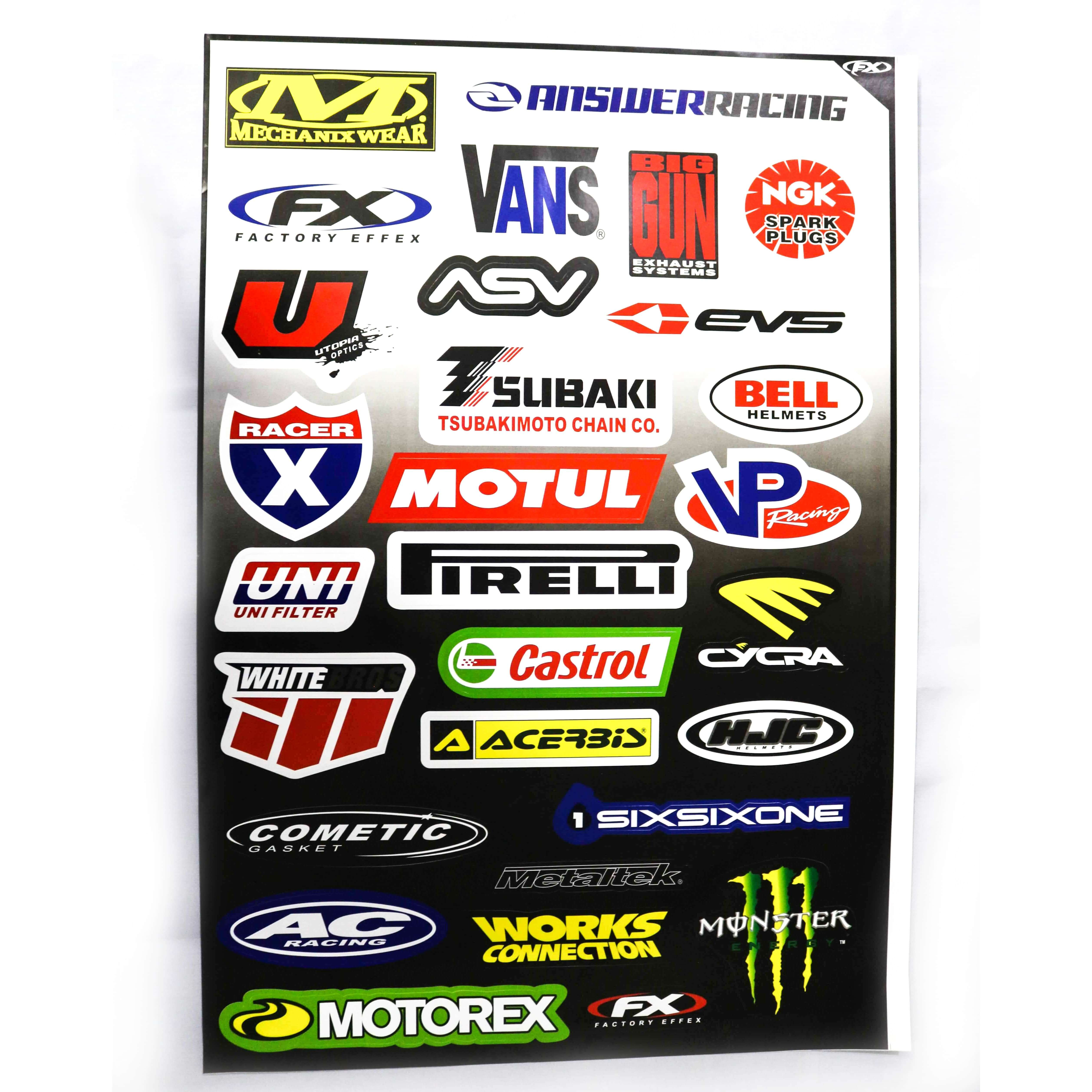Decals (stickers) - Mixed ( With Different Brand Names -2)