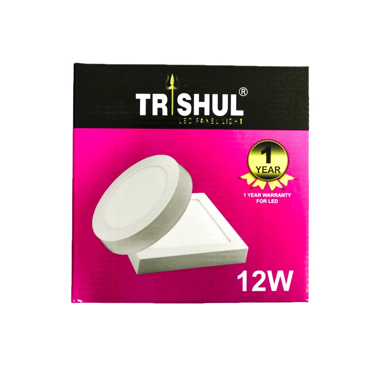 Trishul Panel Light - Surface - 12watt (Circle)