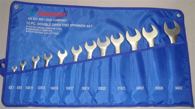 Eastman 12 Pcs. DOE Jaw Spanner (Open Spanner) Set Kit packing E- 2001