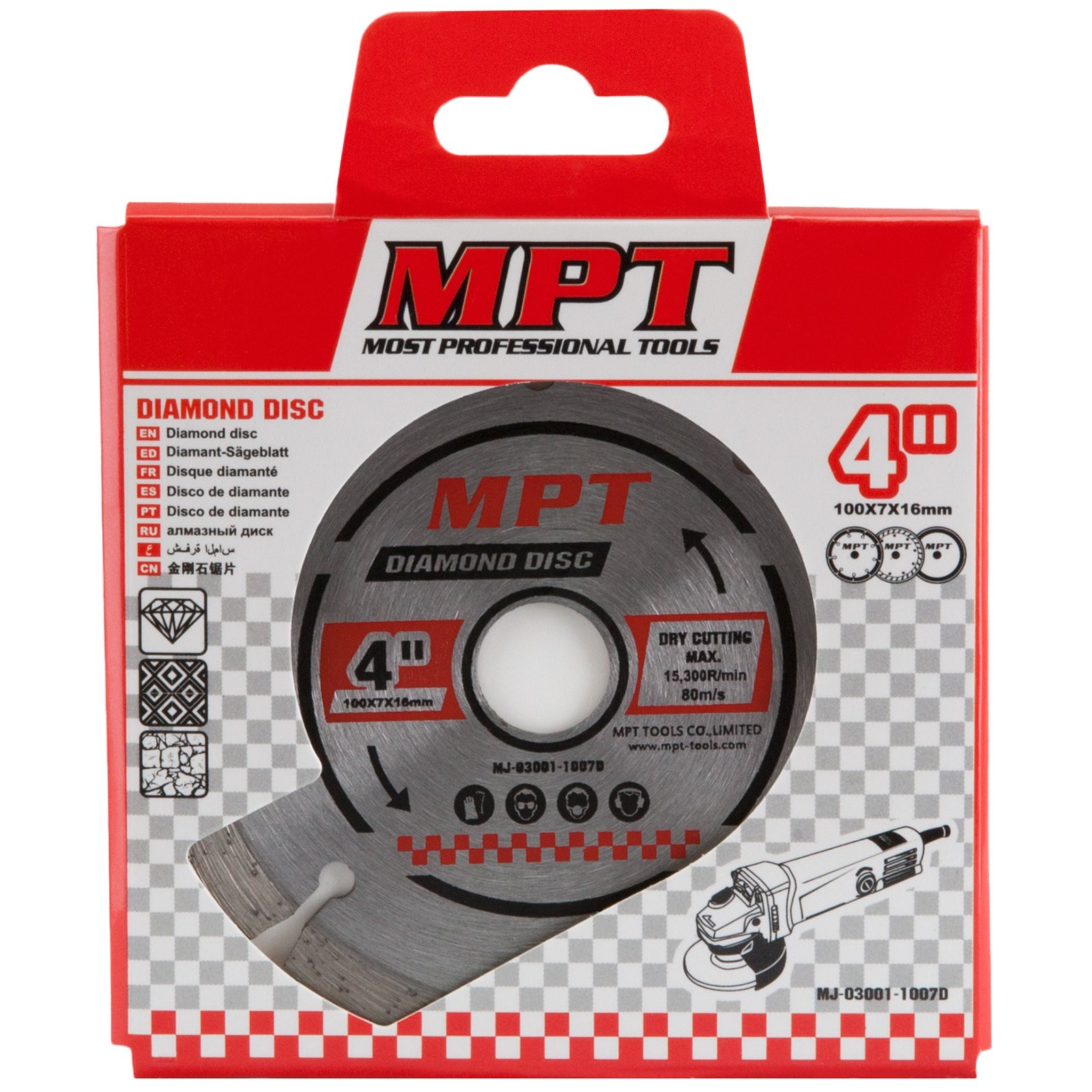 MPT 100mm Diamond Disc MJ03001-1007D