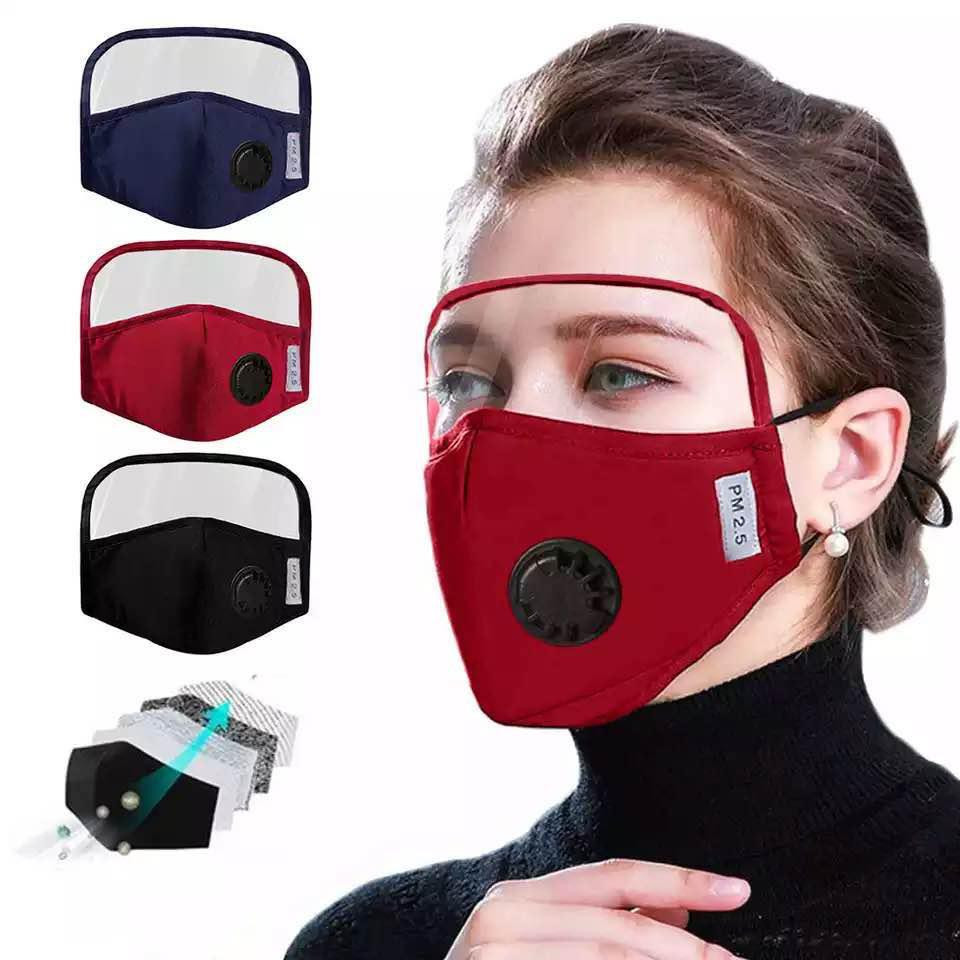 Mask with eye shield