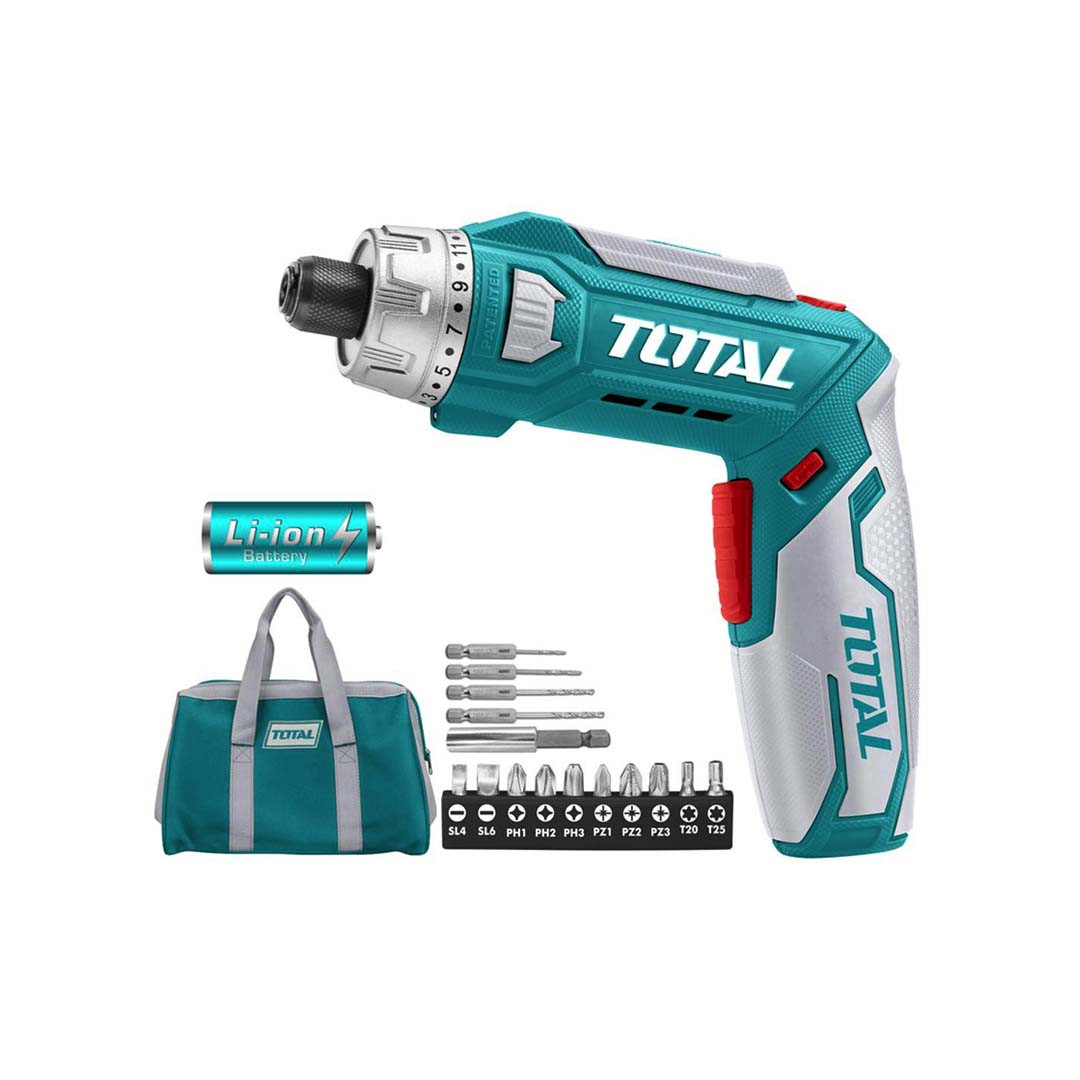 Total 8 Volt Lithium-ion Cordless Screwdriver TSDLI0801