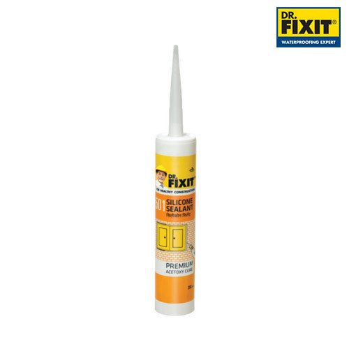 DR. Fixit 240ml Silicone Sealant (Clear white and black)