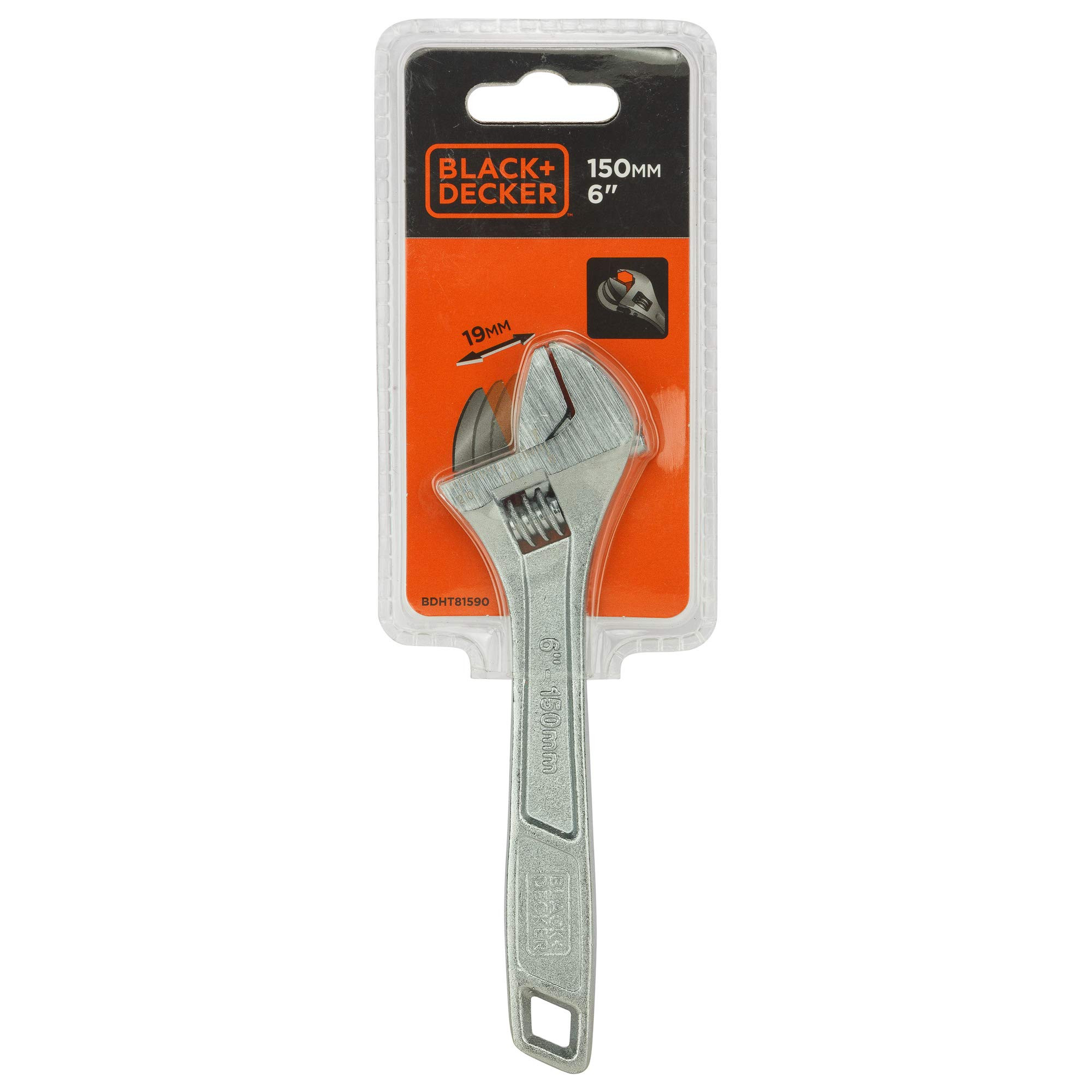 Black+Decker 6” Adjustable Wrench BDHT81590