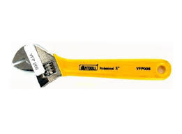 UYUSTOOLS 8'' Adjustable Wrench- Dip Handle YFP008