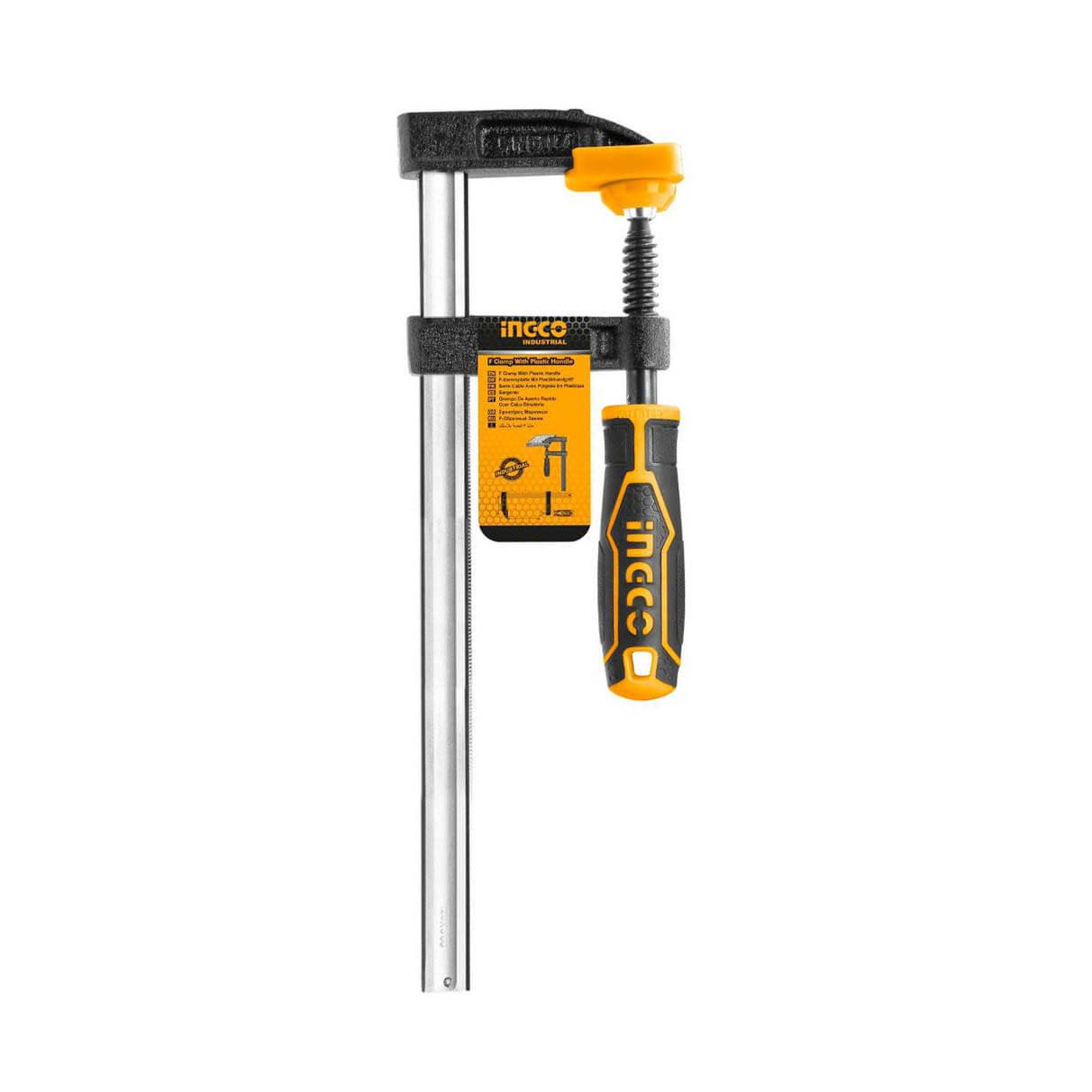 Ingco 50x250mm F Clamp with plastic handle HFC020503