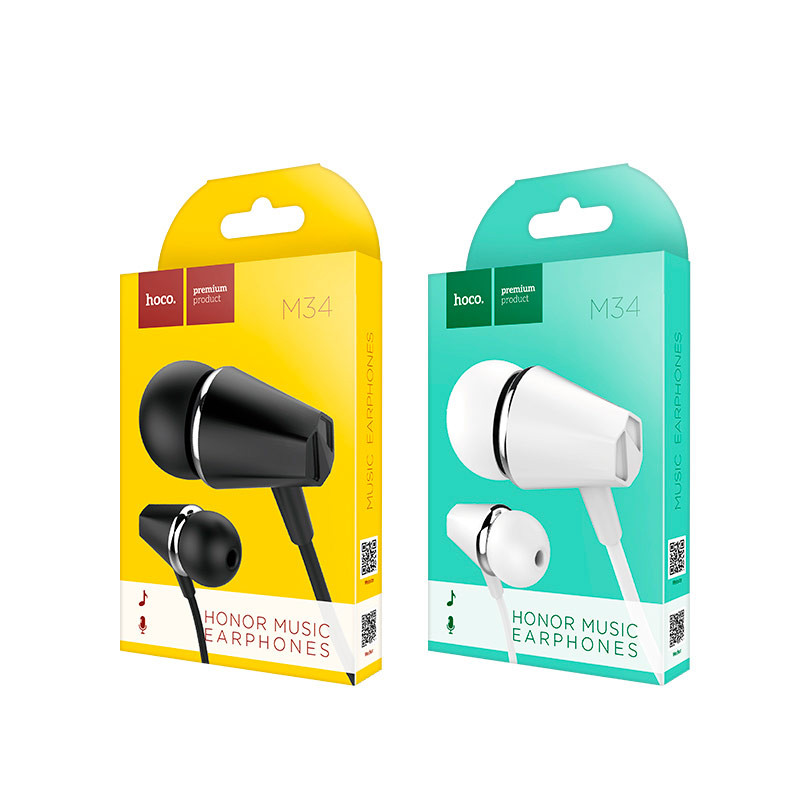 HOCO Honor Music Universal Earphones with Mic M34
