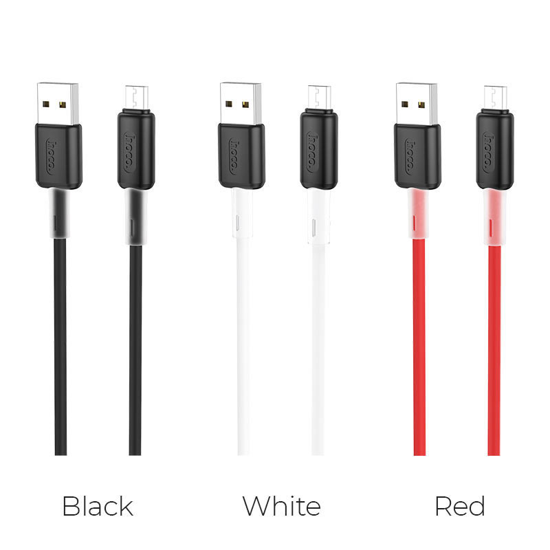 HOCO Soft Silicone Charging Cable - Micro X48