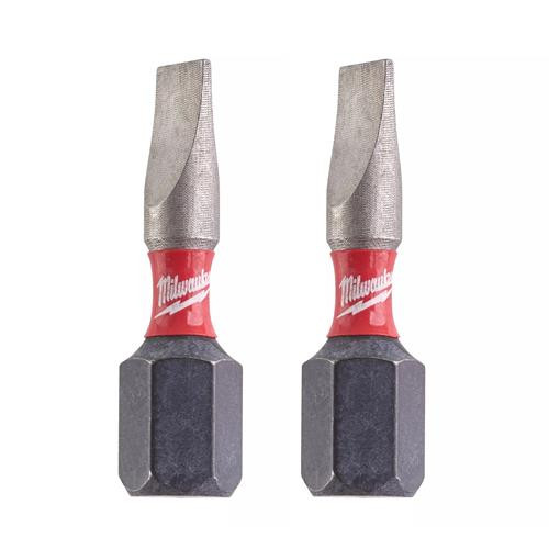 Milwaukee Screwdriver Bit Shockwave SL0,8*5,5 25mm-2pc
