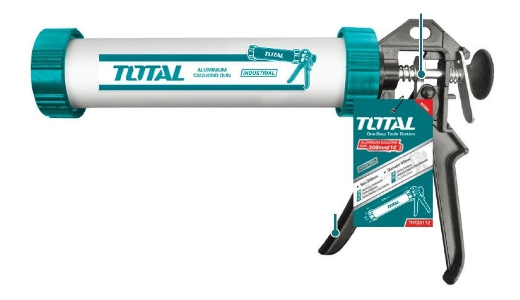 Total 12" Aluminum Caulking Gun THT20112
