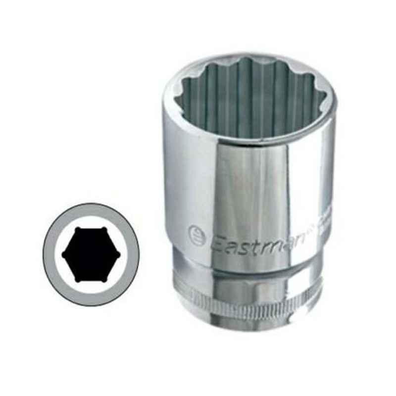Eastman 15mm Drive Bi-Hex Socket E-2201B