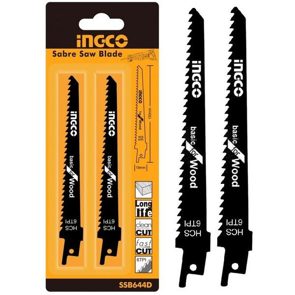 Ingco Reciprocating Saw Blades for wood SSB644D