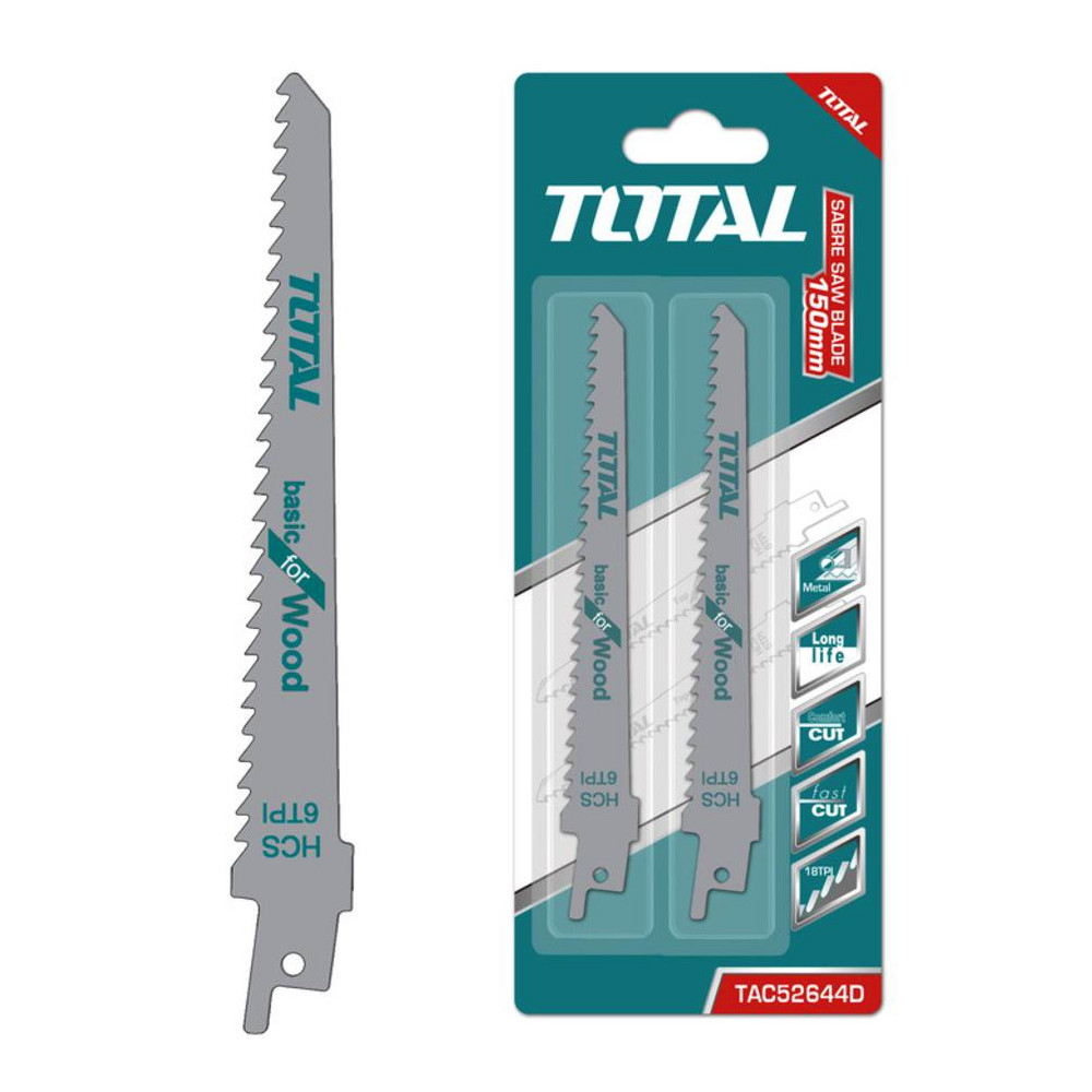 Total 150mm Reciprocating Saw Blade for Wood TAC52644D