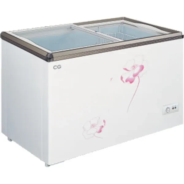 CG 330 Ltrs Flat Glass Chest Freezer CGDF3503FG