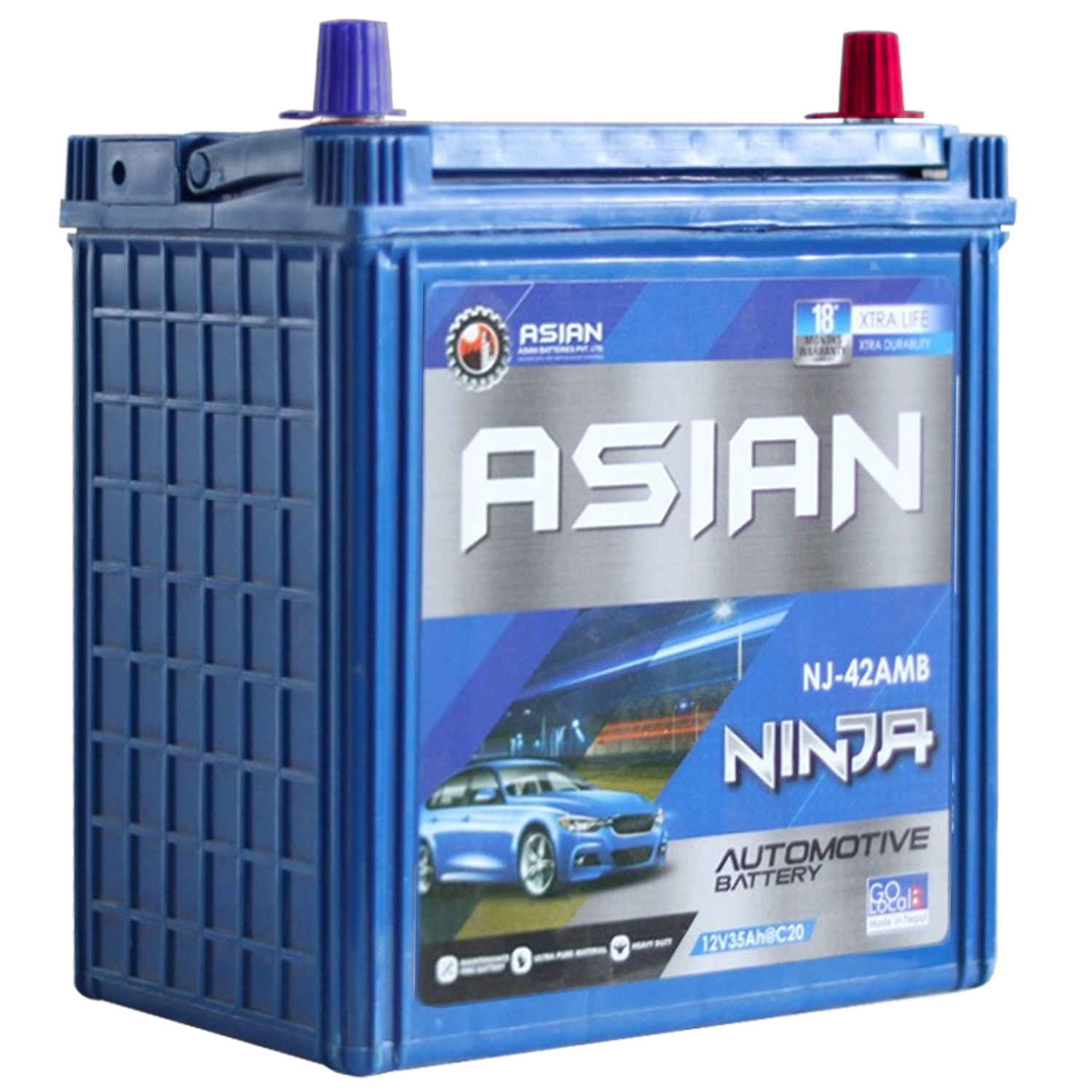 Ninja Series Automotive Batteries NJ42AMB-R