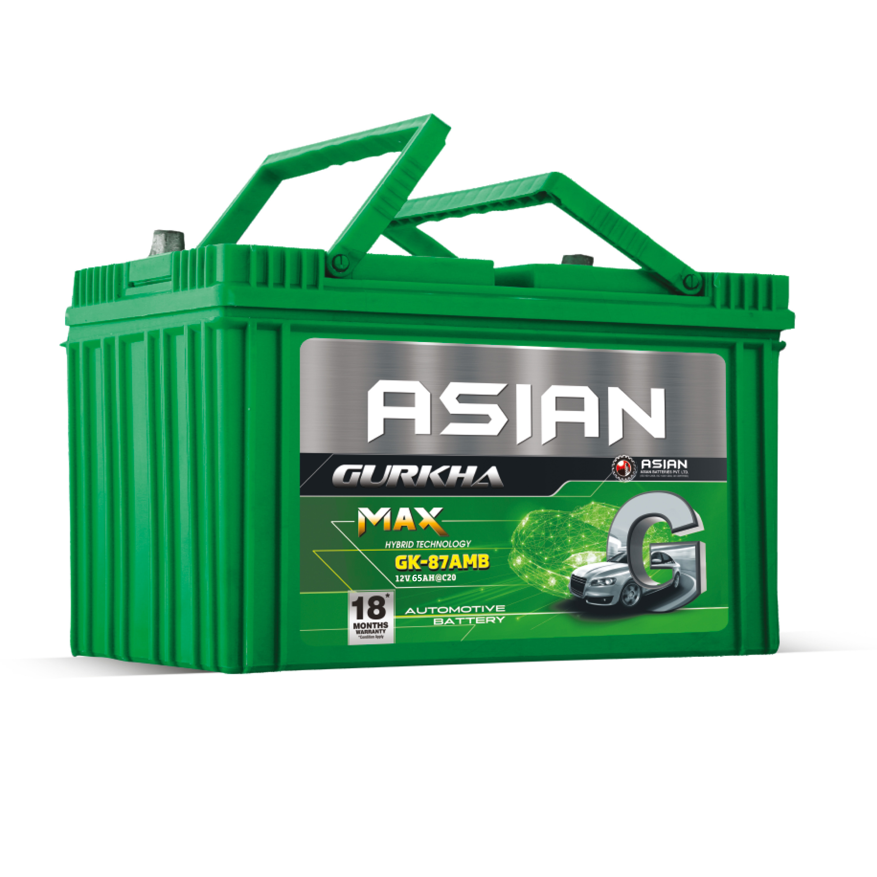 Gurkha Series Automotive Batteries GK72AMB-R