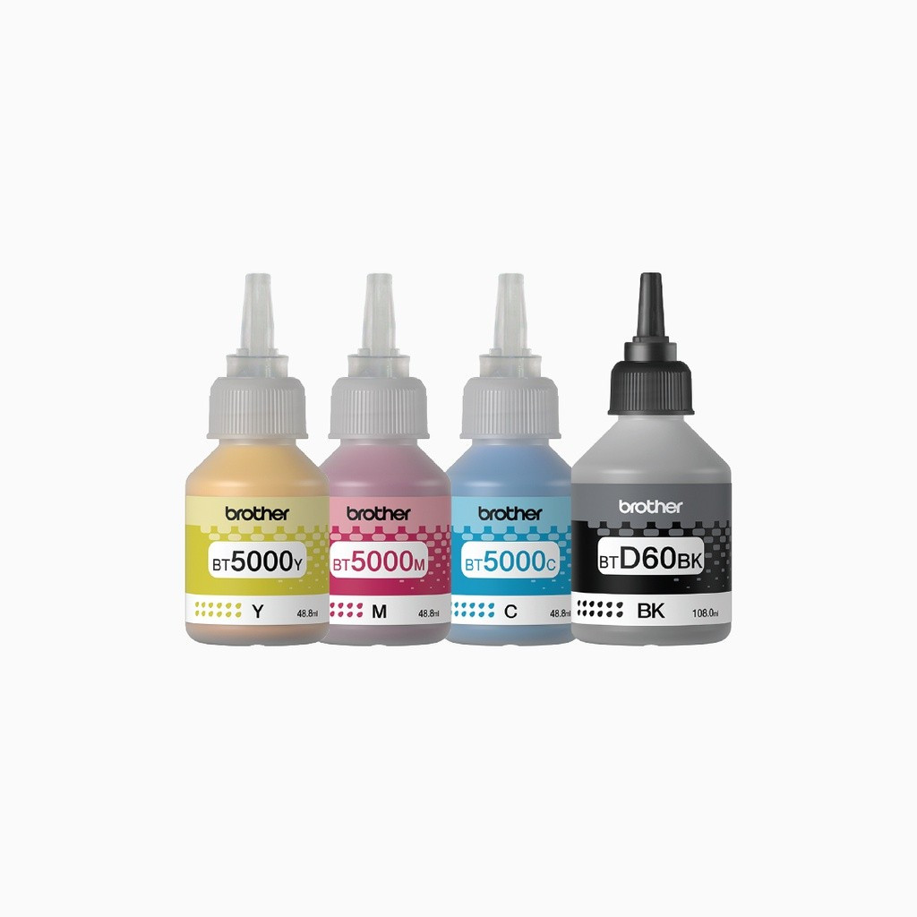 Brother Genuine Ink Set BT-D60BK, BT-5000C, BT-5000M, BT-5000Y (1Set)