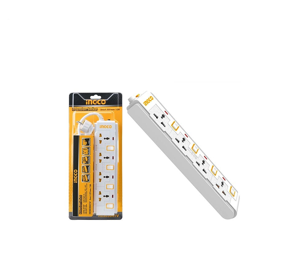 Ingco 4 ways extension socket HES03041V
