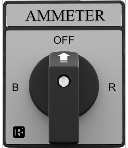 Rishabh Cam Switch LR Instruments Ammeter Selection Switch With Off 4 Position, 6A
