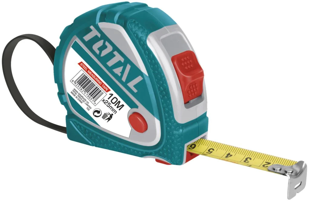 Total 10m Steel Measuring Tape TMT126101