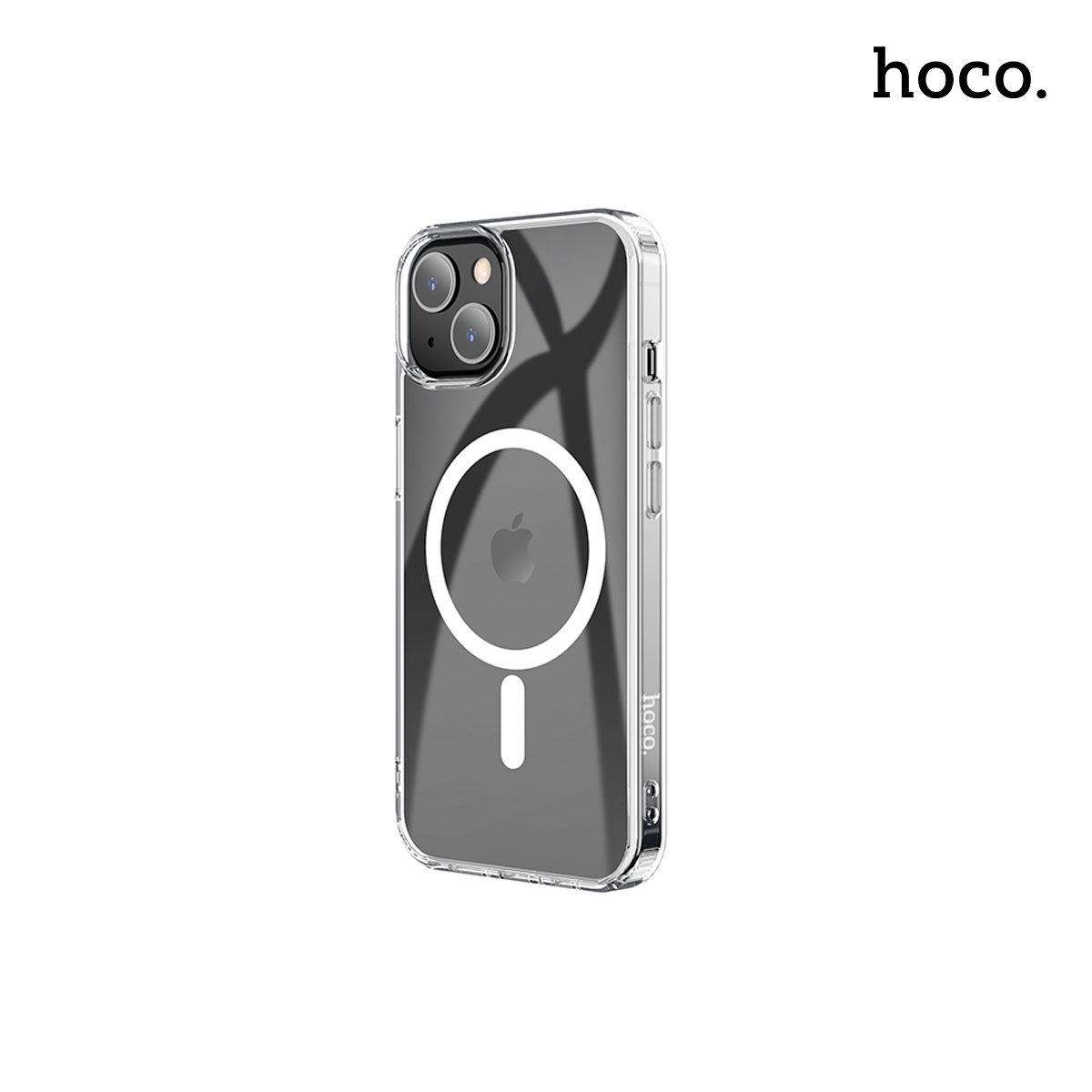 HOCO 5.4″ Transparent Magnetic Series Airbag Anti-Fall Protective Shell for iPhone 13 Mini