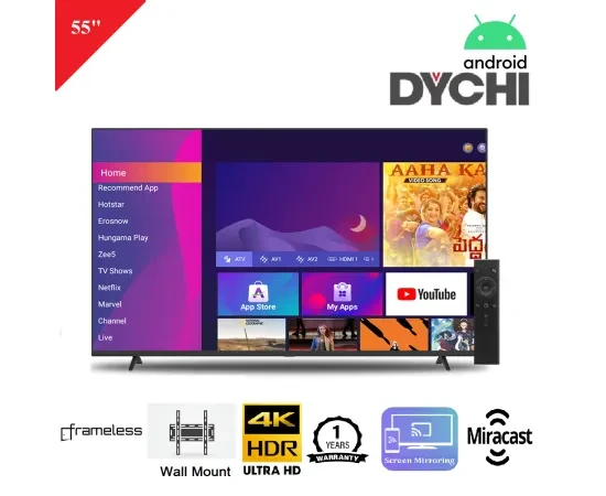 Dychi 55" Android 11 4K UHD Led TV UHDTV5511