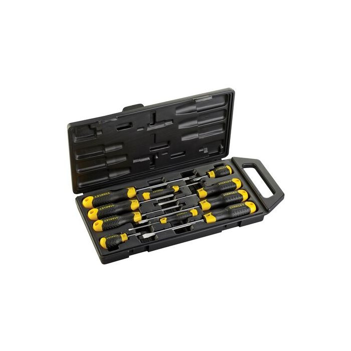 Stanley 10Pcs Cushion Grip Screw Driver Set 2-65-005