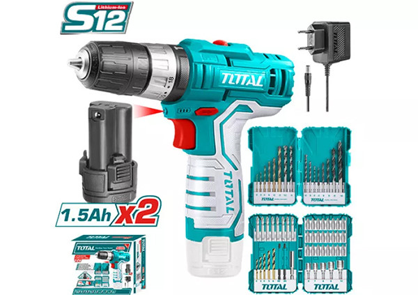COMBO SET of 12V TOTAL LI-LION IMPACT DRILL 20NM TOSLI23022