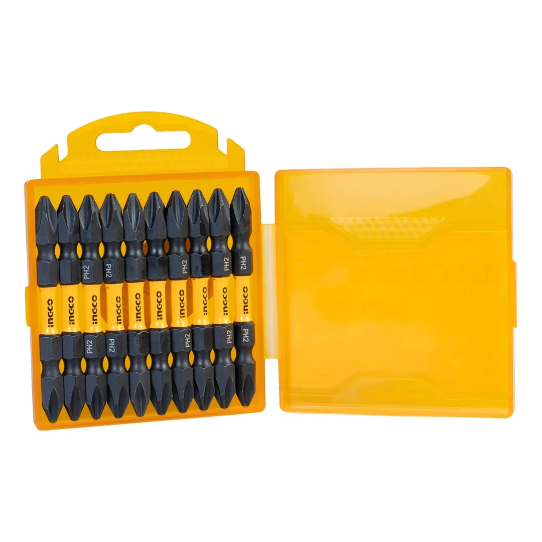 Ingco 65mm 10pcs/set Impact Screwdriver bits SDBIM21PH233