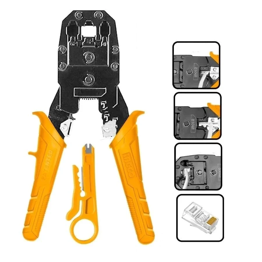 Ingco 8" Modular Plug Crimping Tool HMPC1468P