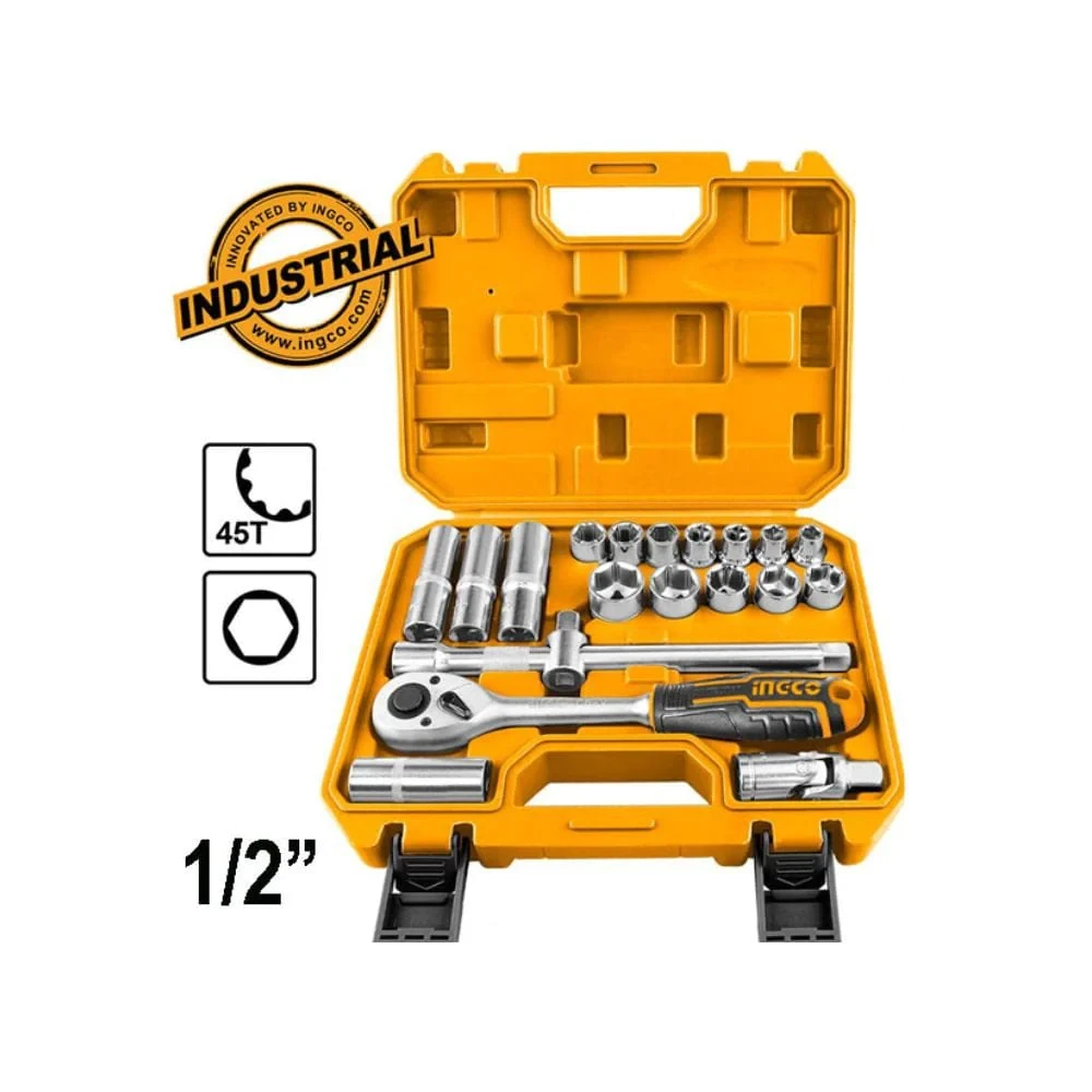 Ingco 20Pcs 1/2" Socket Set HKTS12201
