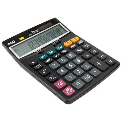 Deli 12 Digit Calculator-Metal E1630