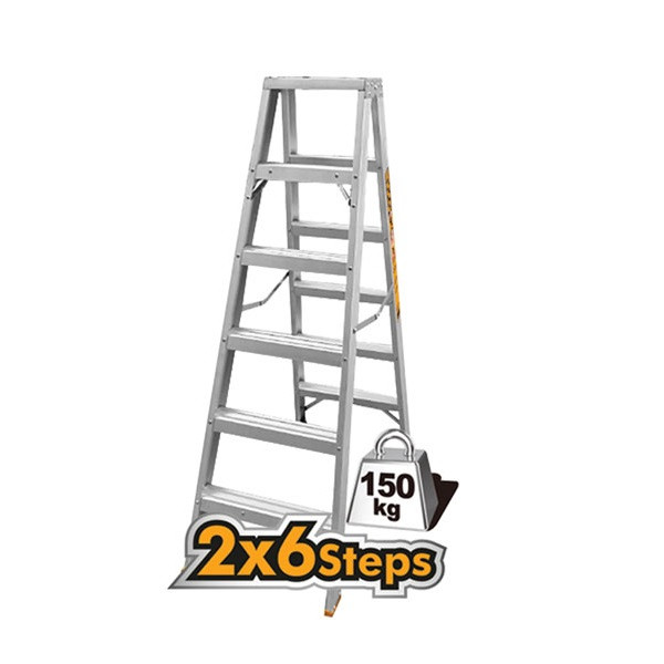 Ingco 2X6Steps Double Side Ladder HLAD01061