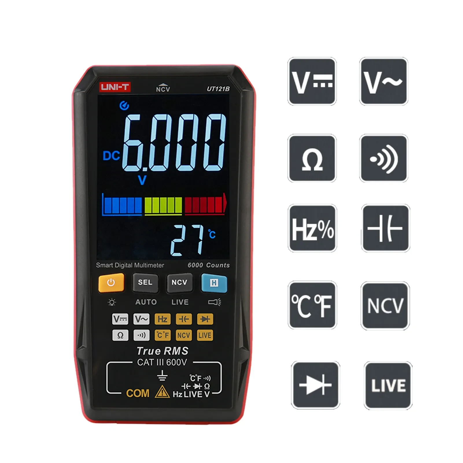UNI-T Series Smart Digital Multimeters UT121B