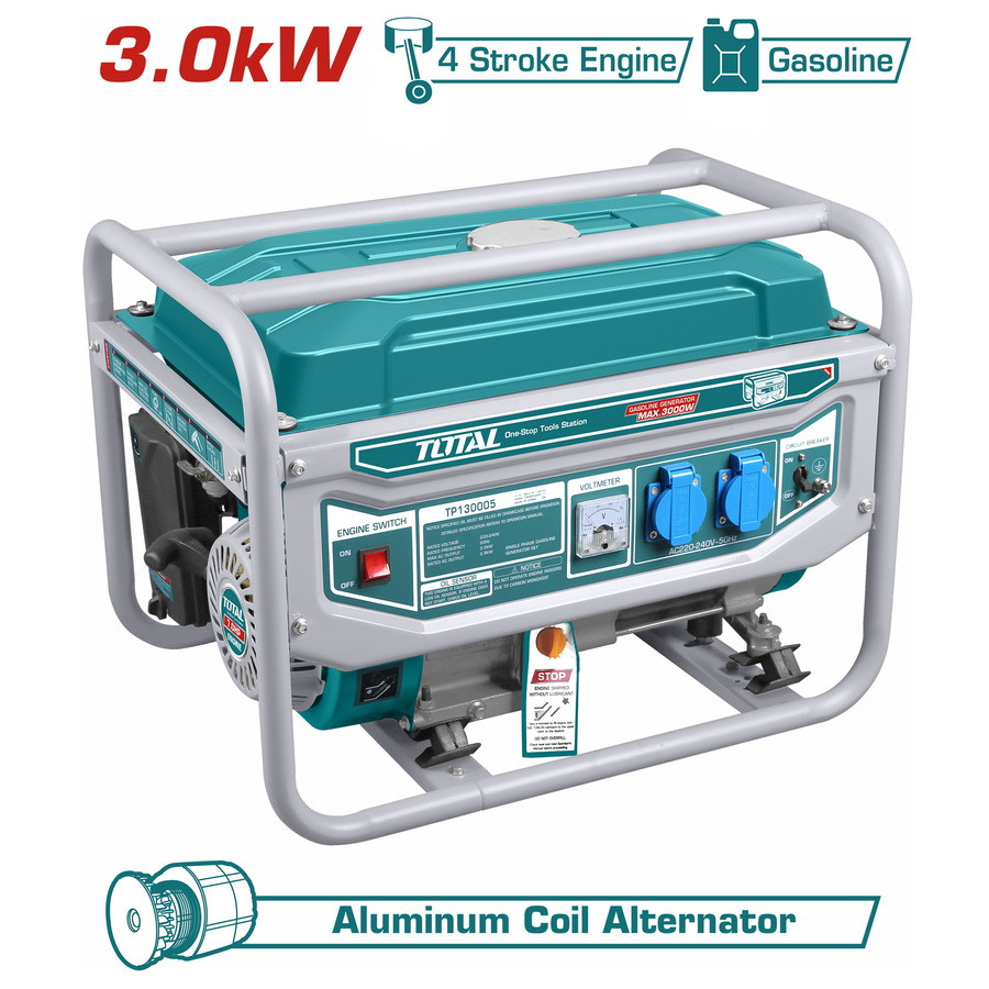 Total 3000W Gasoline generator TP130005-1