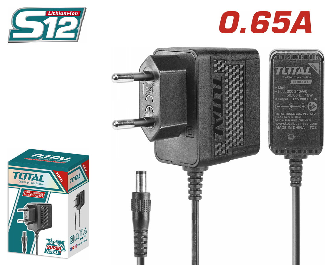 Total 12V S12 Lithium-Ion Battery Charger TCLI12071