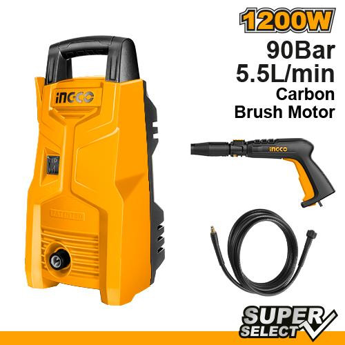 Ingco 1200 Watt High Pressure Washer HPWR12008