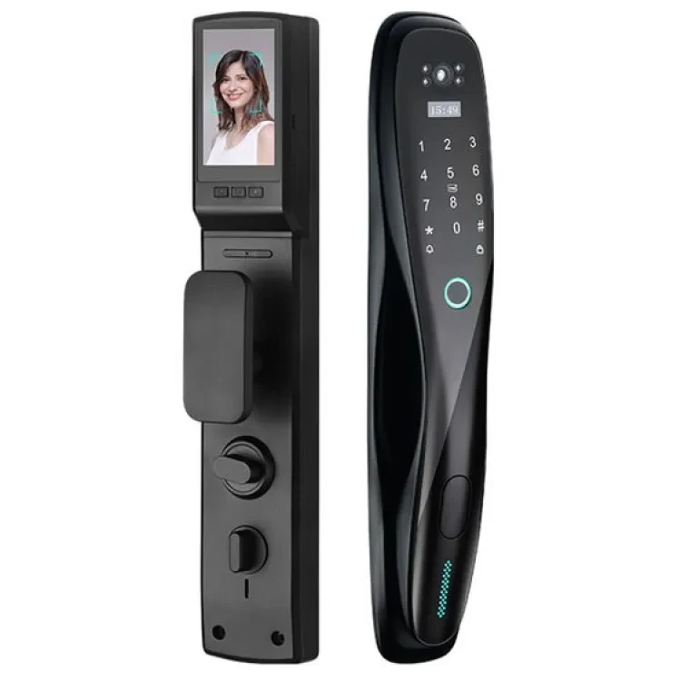 Deli Wooden Series Door Lock with Camera