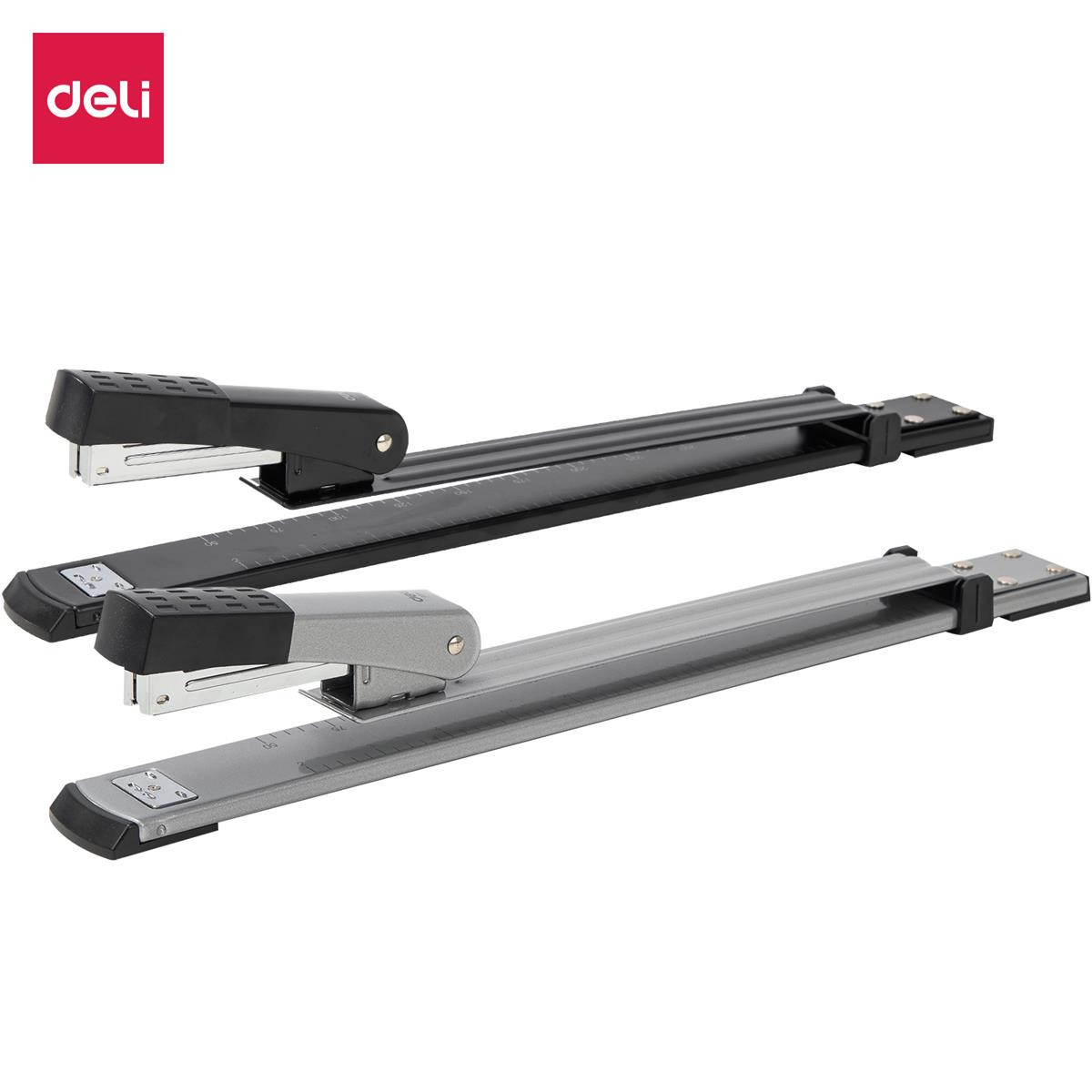 Deli Long Reach Half Strip Metal Stapler E0334