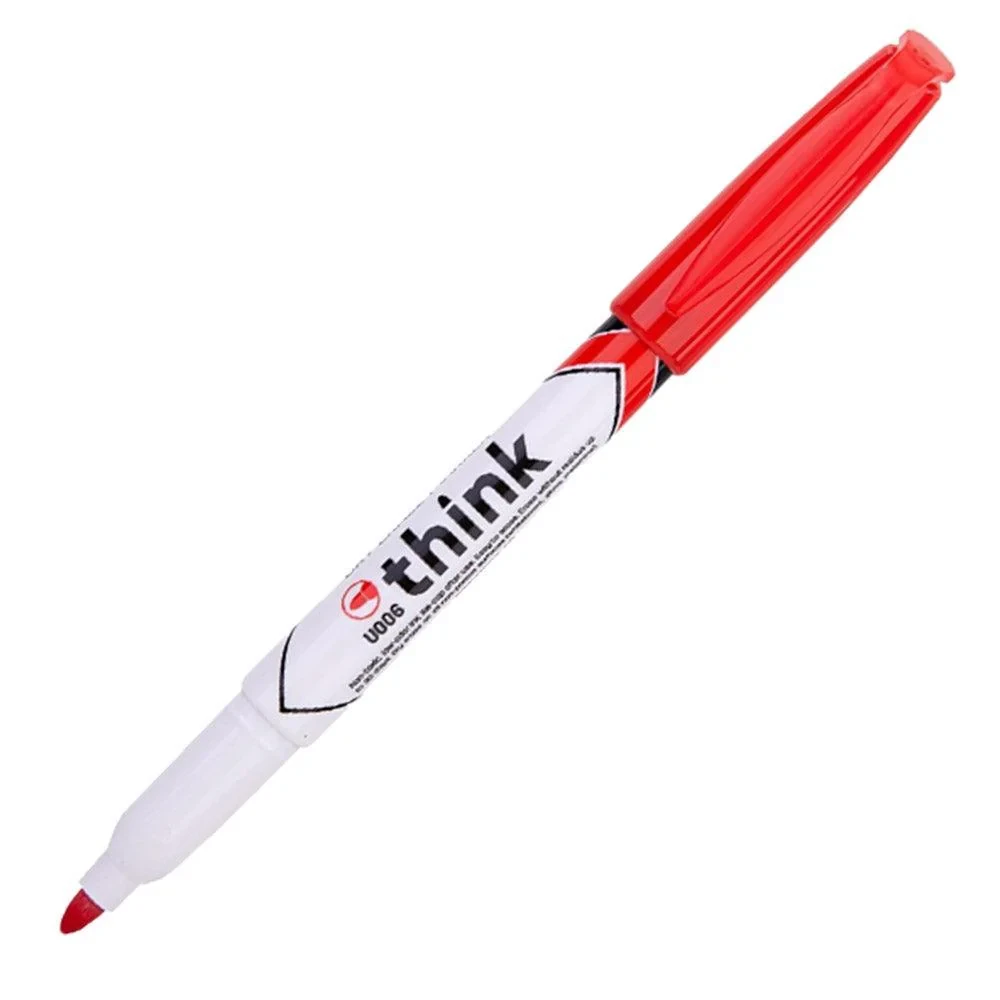Deli 12Pcs Dry Erase Board Marker Red U00640