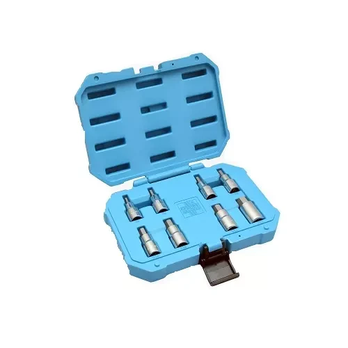 Taparia 1/2 Inch Square Drive Hex Bit Socket Set SBSH8 8Pcs