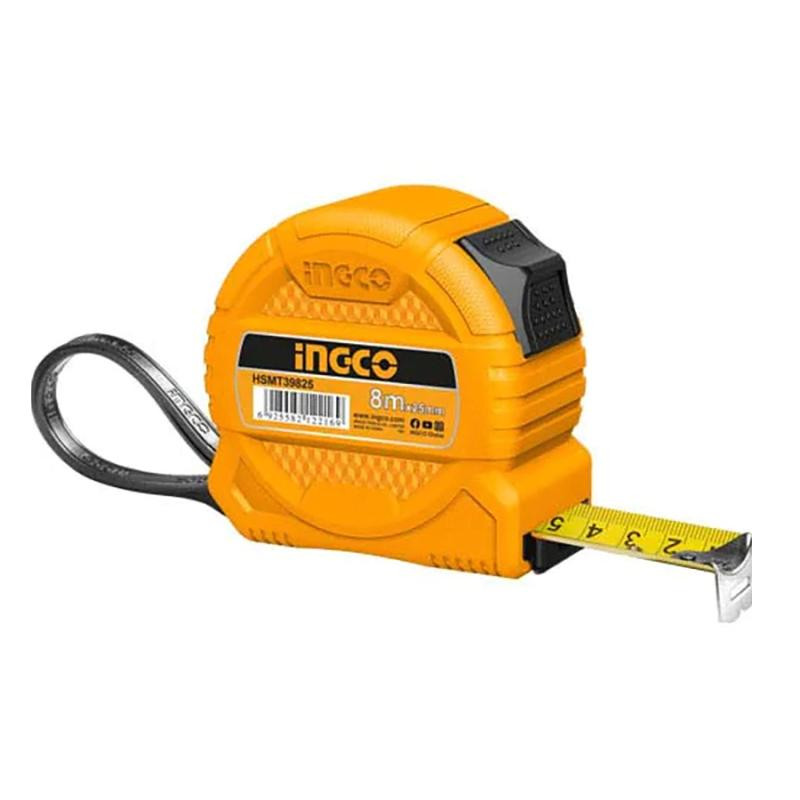 Ingco 8m x 25mm Steel Measuring Tape HSMT39825
