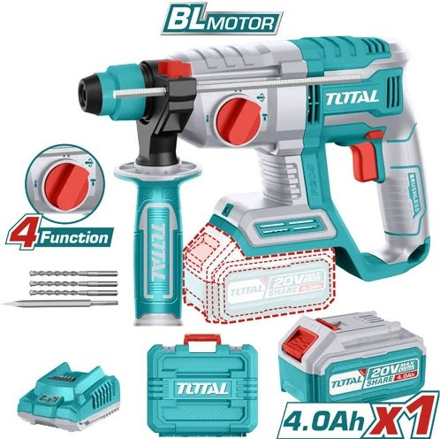Total 20V Cordless Rotary Hammer TRHLI202081