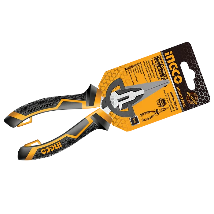 Ingco 160mm High Leverage Long Nose Plier HHLNP28160