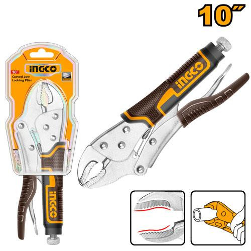 Ingco 10" Curved Jaw Locking Plier HCJLW0210