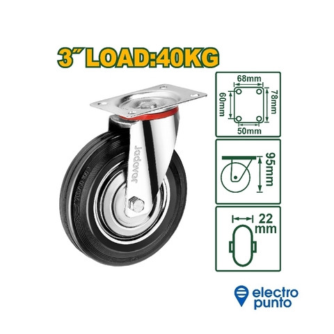 Jadever 3" Caster Wheel JDJL3332
