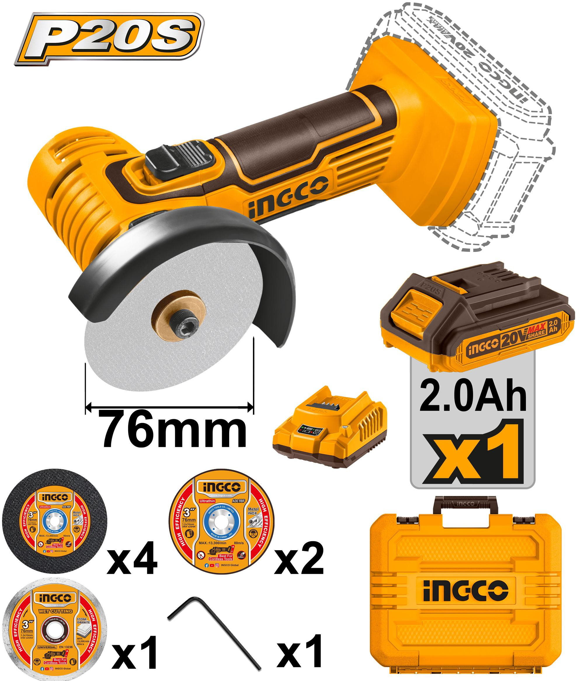 Cordless mini cut-off tool CAGLI76012