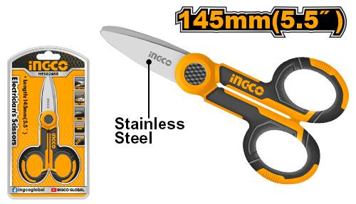 Ingco 145mm(5.5")  Electrician's scissors HES02855