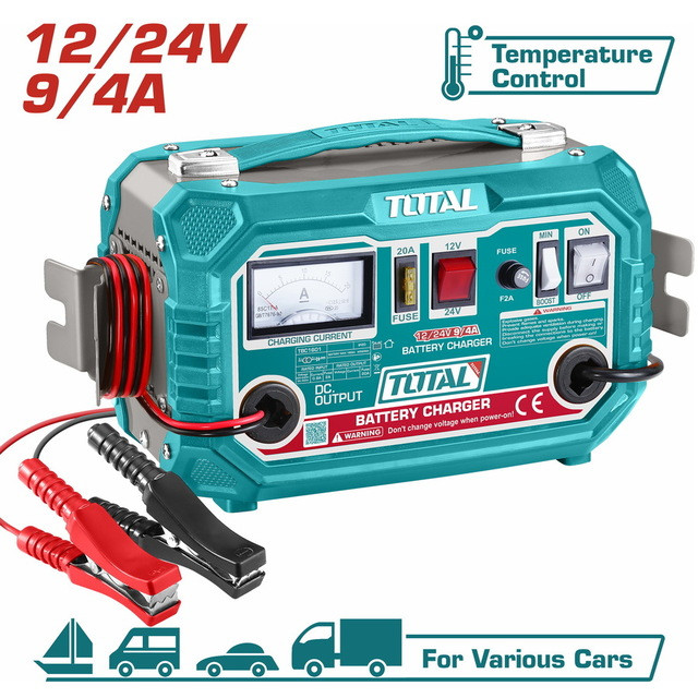 Total 12/24 Volt Battery Charger TBC1601