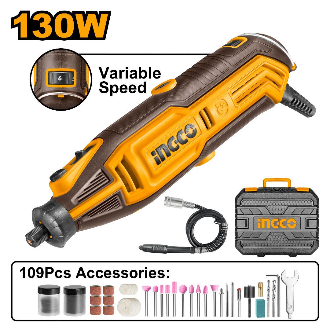 Ingco 130W Mini Grinder MG13328